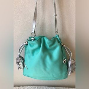Brighton Leather Sea Foam Shoulder/Crossbody Bag